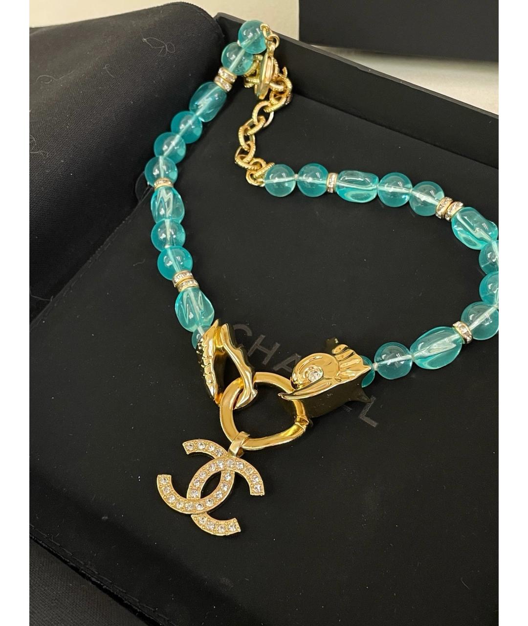 CHANEL Бирюзовое колье, фото 2