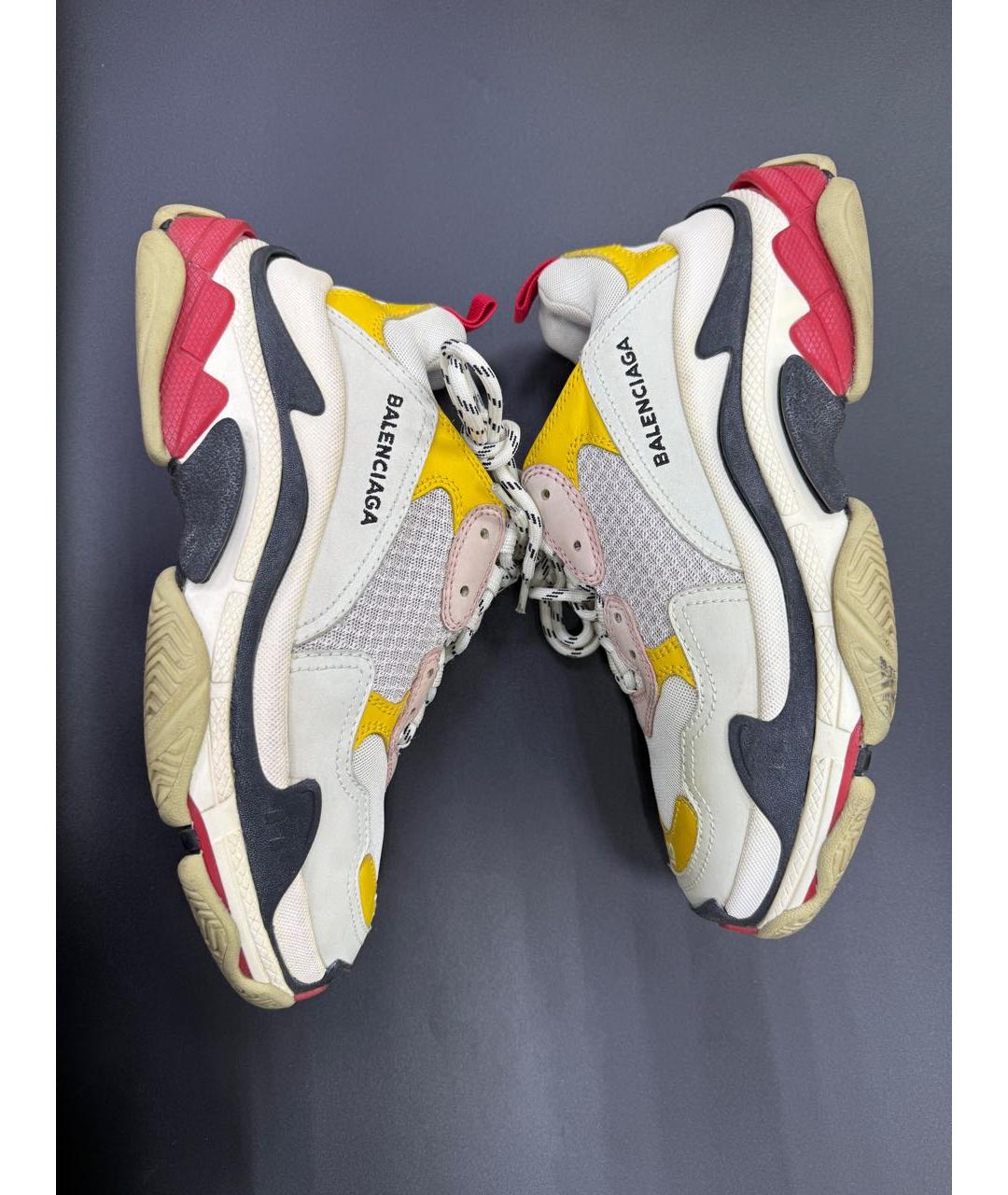 BALENCIAGA Мульти кожаные кроссовки, фото 6