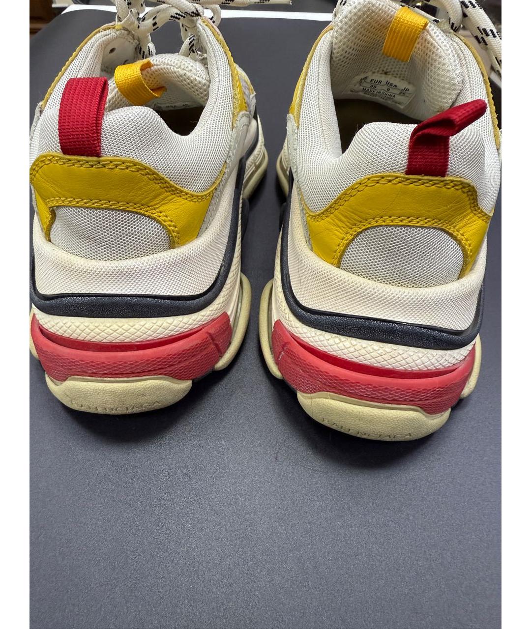 BALENCIAGA Мульти кожаные кроссовки, фото 4
