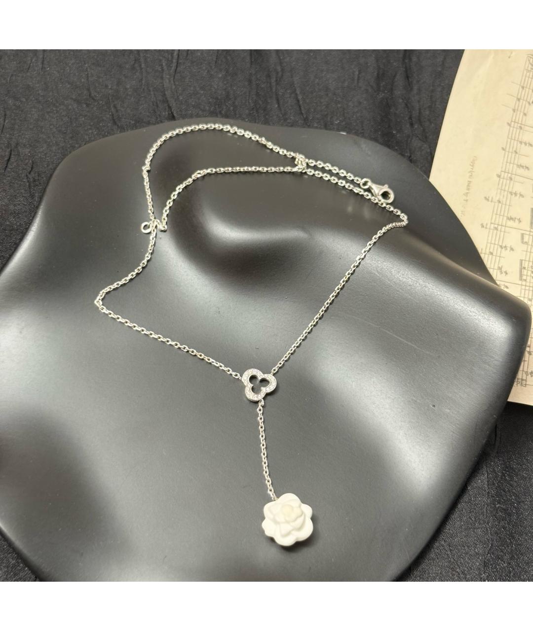 CHANEL Серебряное колье из белого золота, фото 8