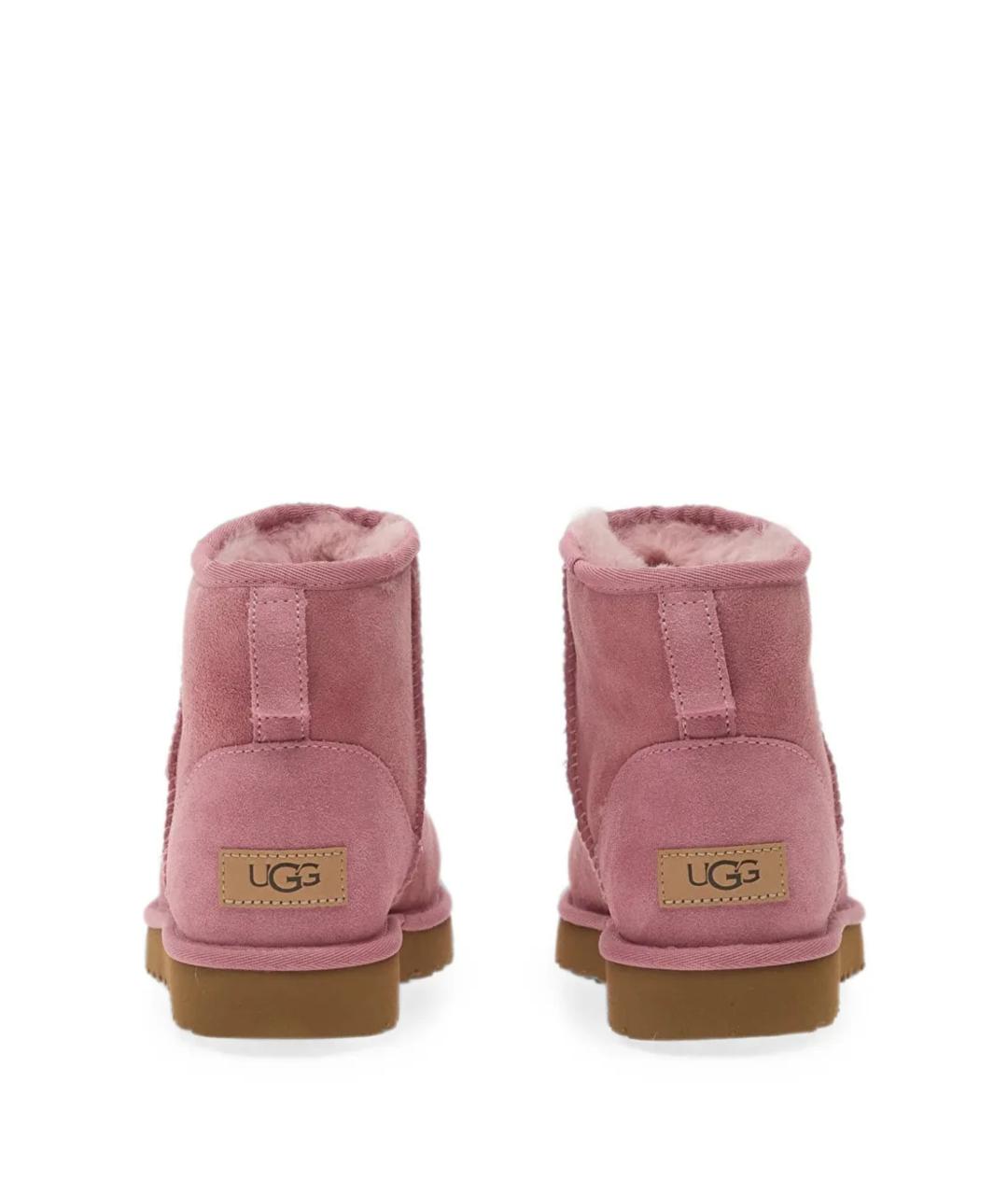 UGG Розовые замшевые сапоги, фото 5