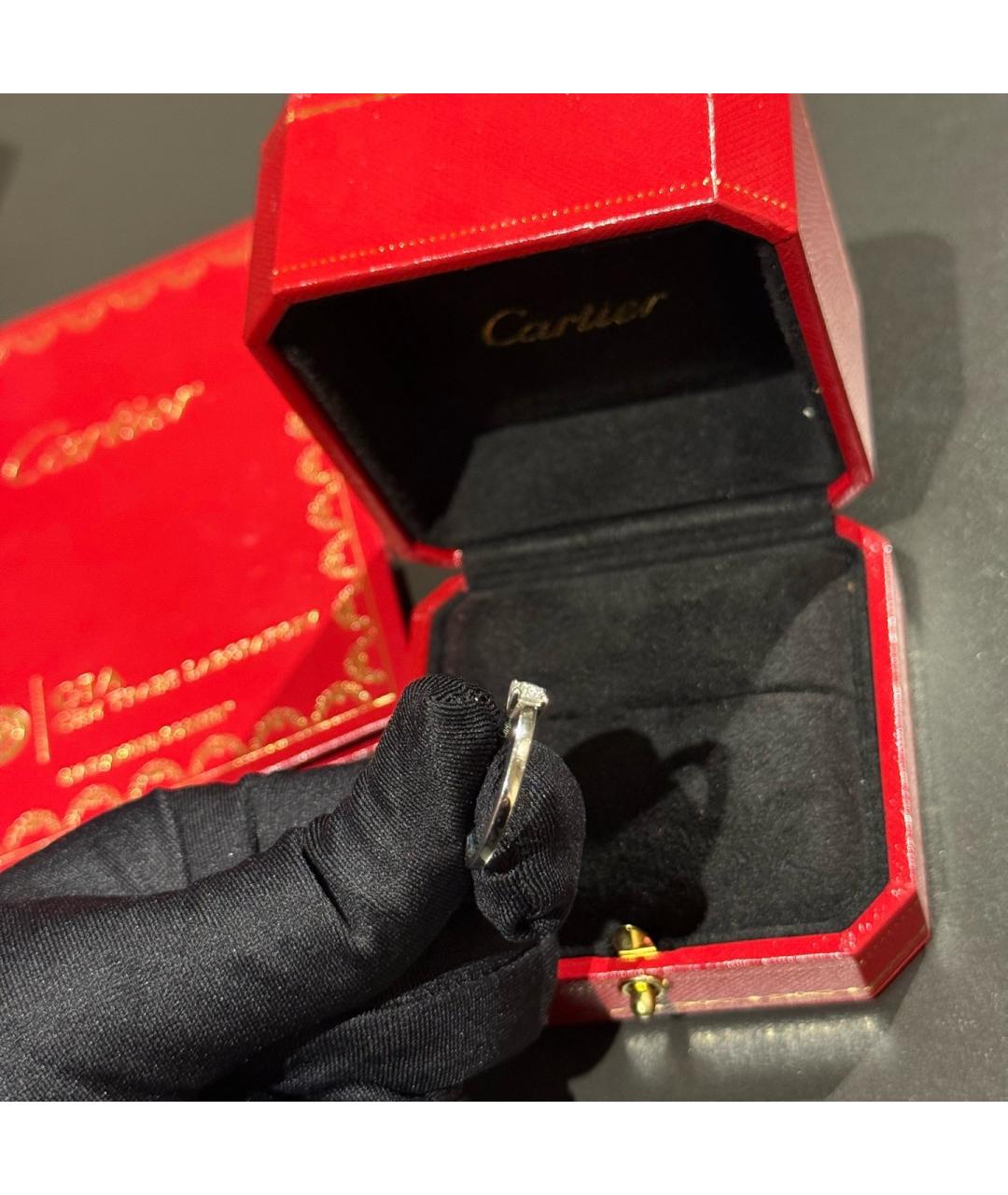 CARTIER Серебряное платиновое кольцо, фото 6