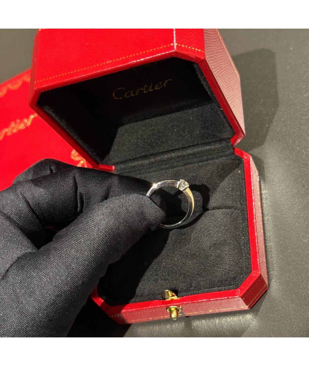 CARTIER Серебряное платиновое кольцо, фото 5