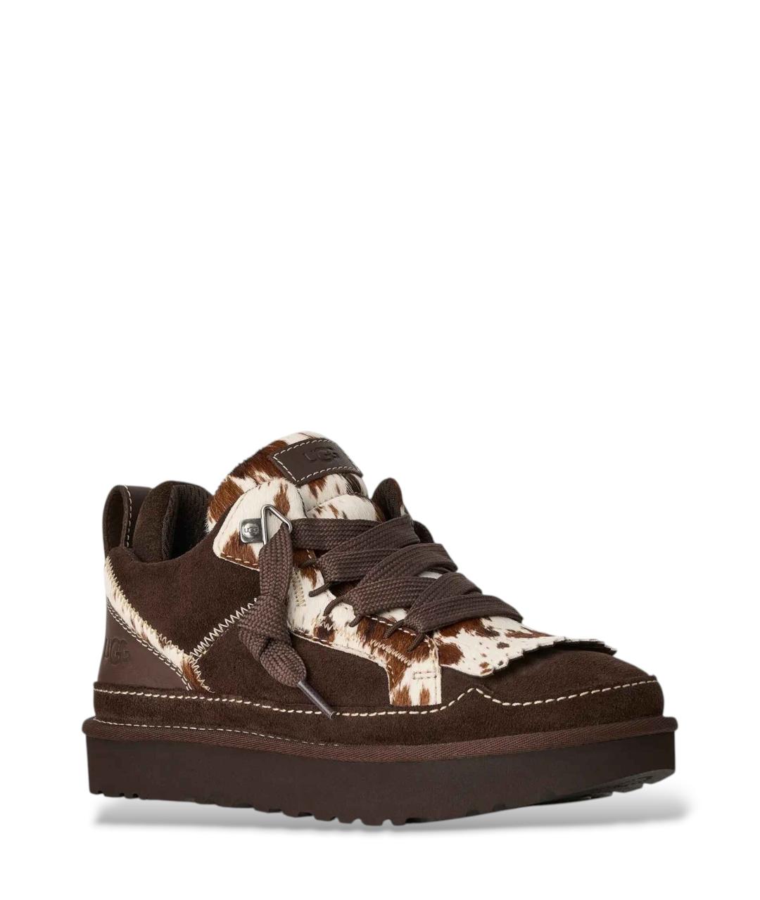 UGG Коричневые кожаные кроссовки, фото 2
