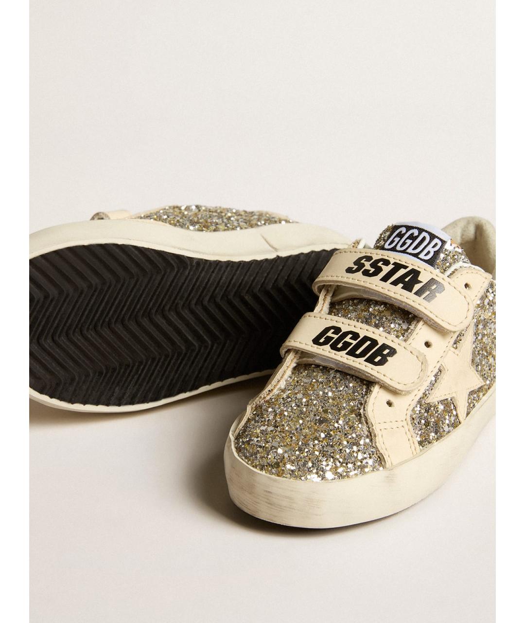 GOLDEN GOOSE Серебряные кеды, фото 3