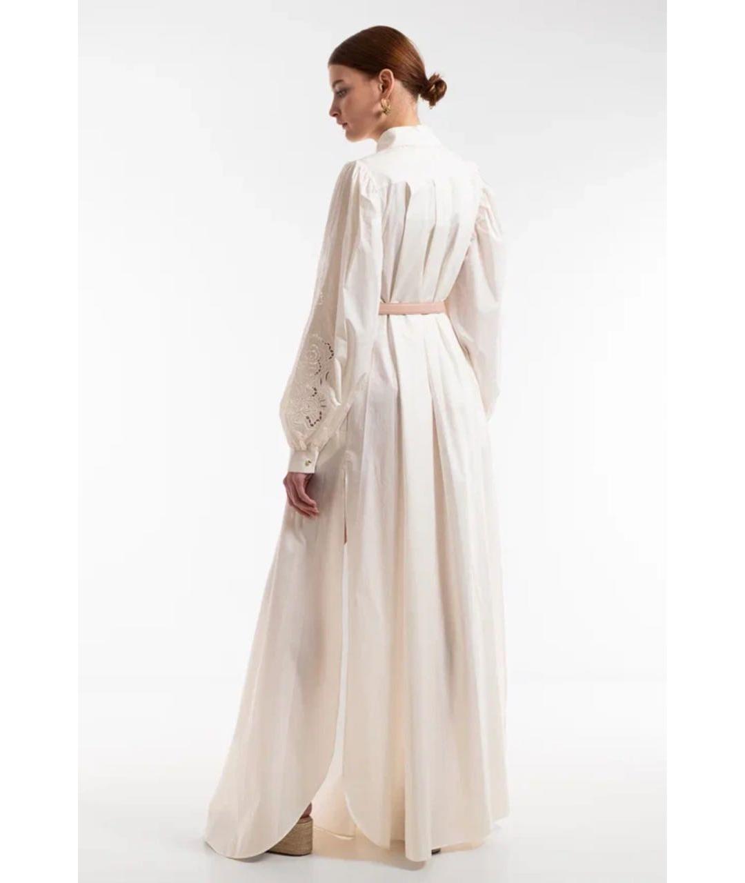 ELIE SAAB Белое хлопковое вечернее платье, фото 2