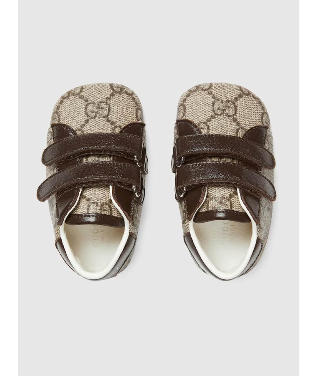 GUCCI Бежевые кеды, фото 4