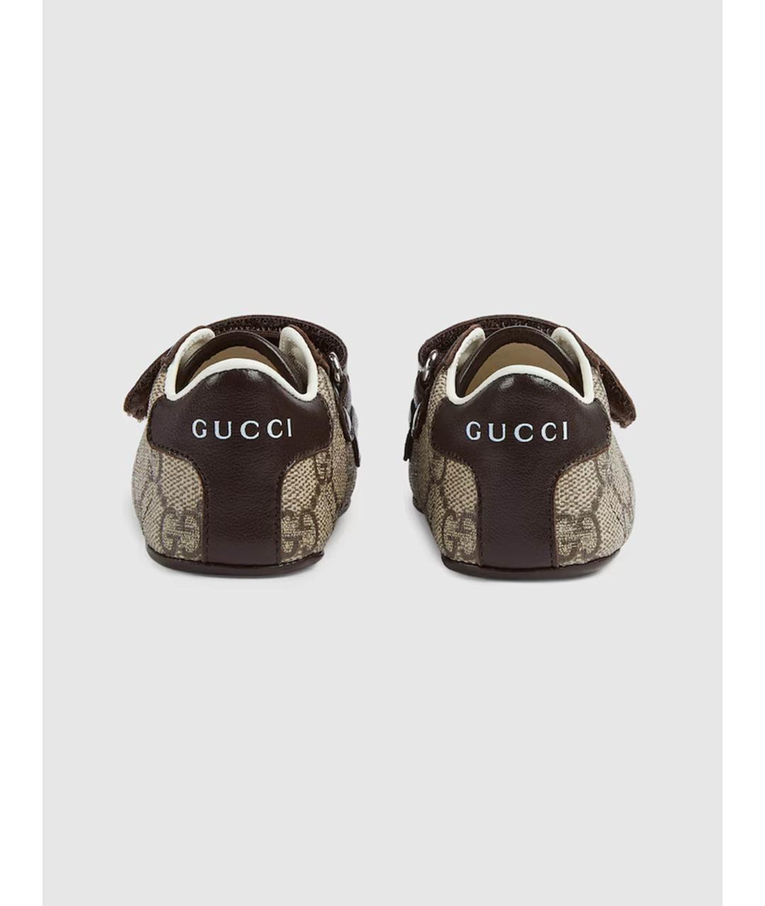 GUCCI Бежевые кеды, фото 3