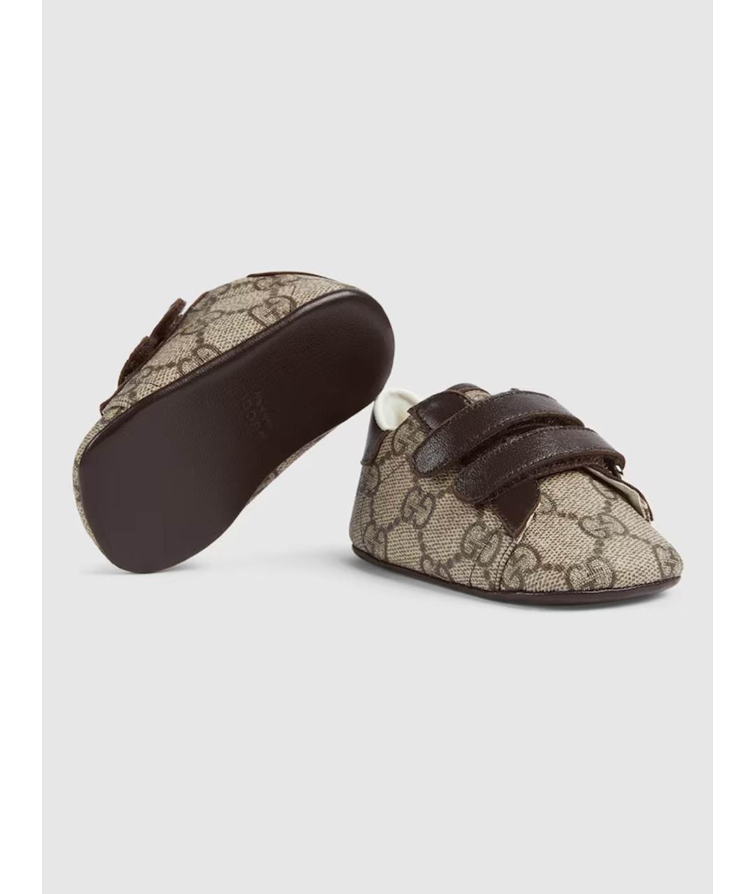GUCCI Бежевые кеды, фото 2