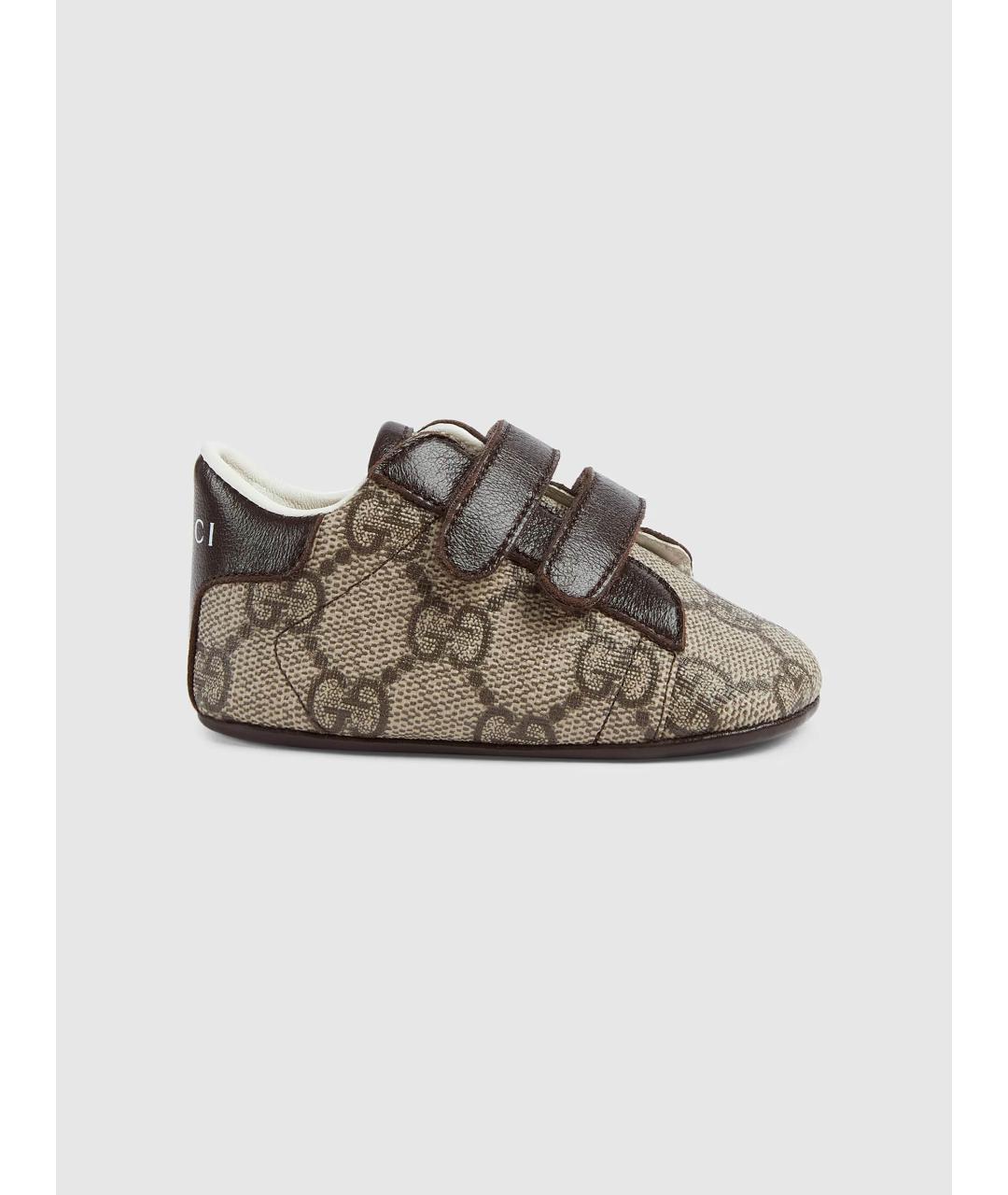 GUCCI Бежевые кеды, фото 6