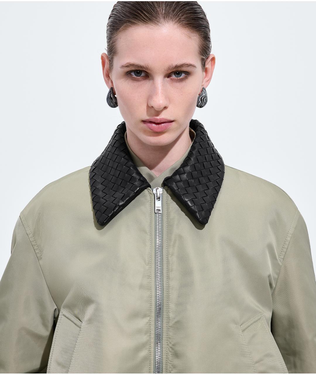 BOTTEGA VENETA Зеленая нейлоновая куртка, фото 5