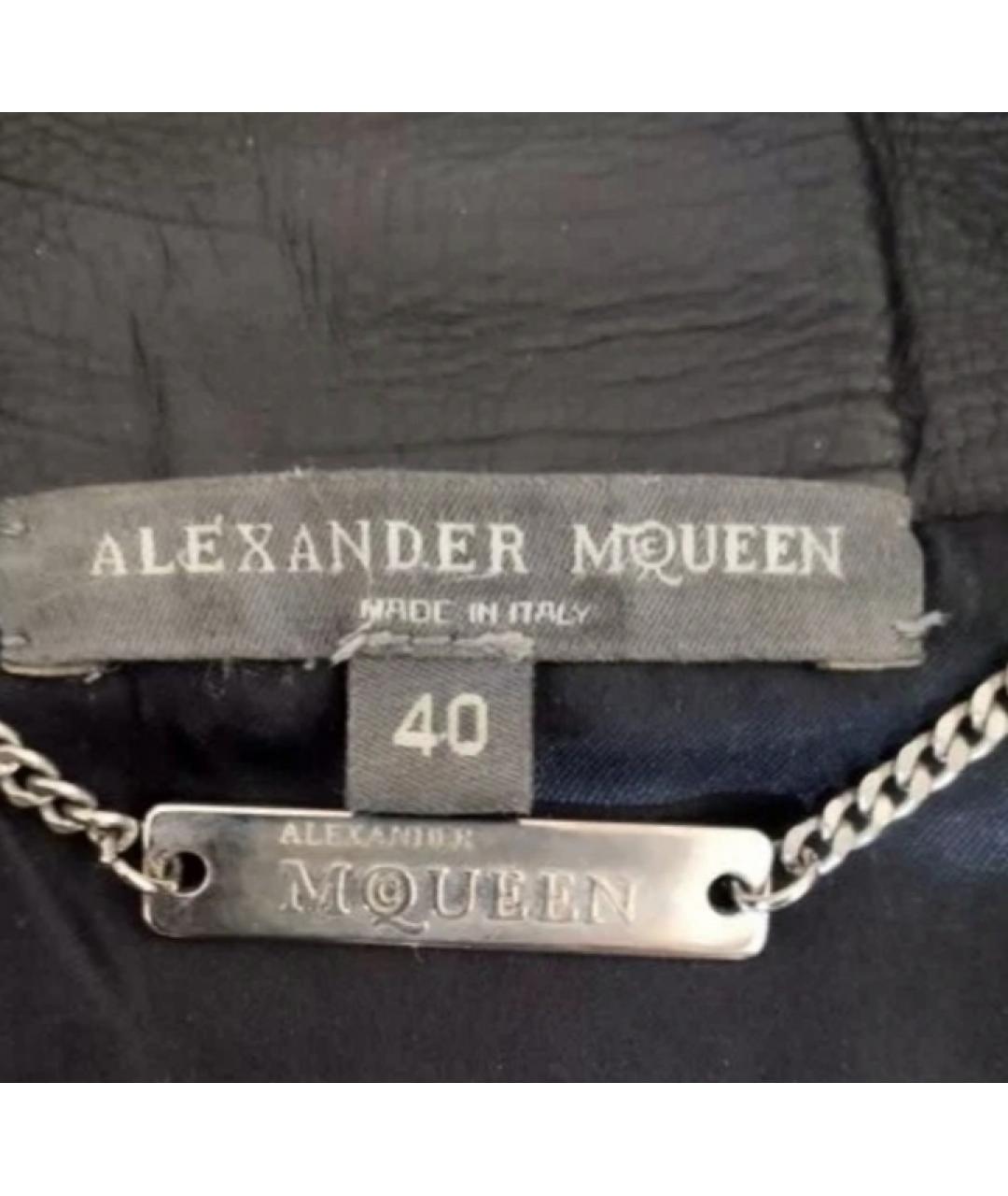 ALEXANDER MCQUEEN Черная кожаная куртка, фото 3