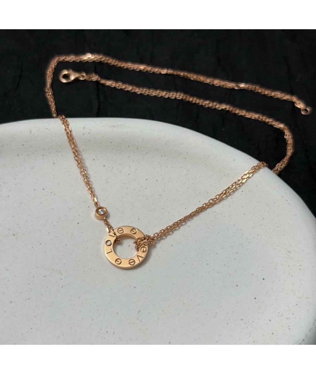 CARTIER Золотое колье из розового золота, фото 2