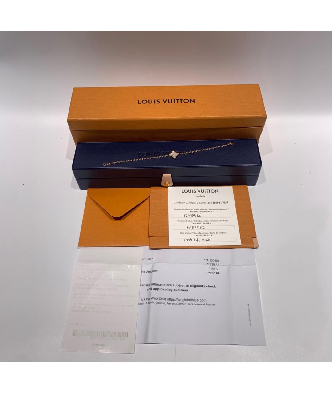 LOUIS VUITTON Золотой браслет из розового золота, фото 2