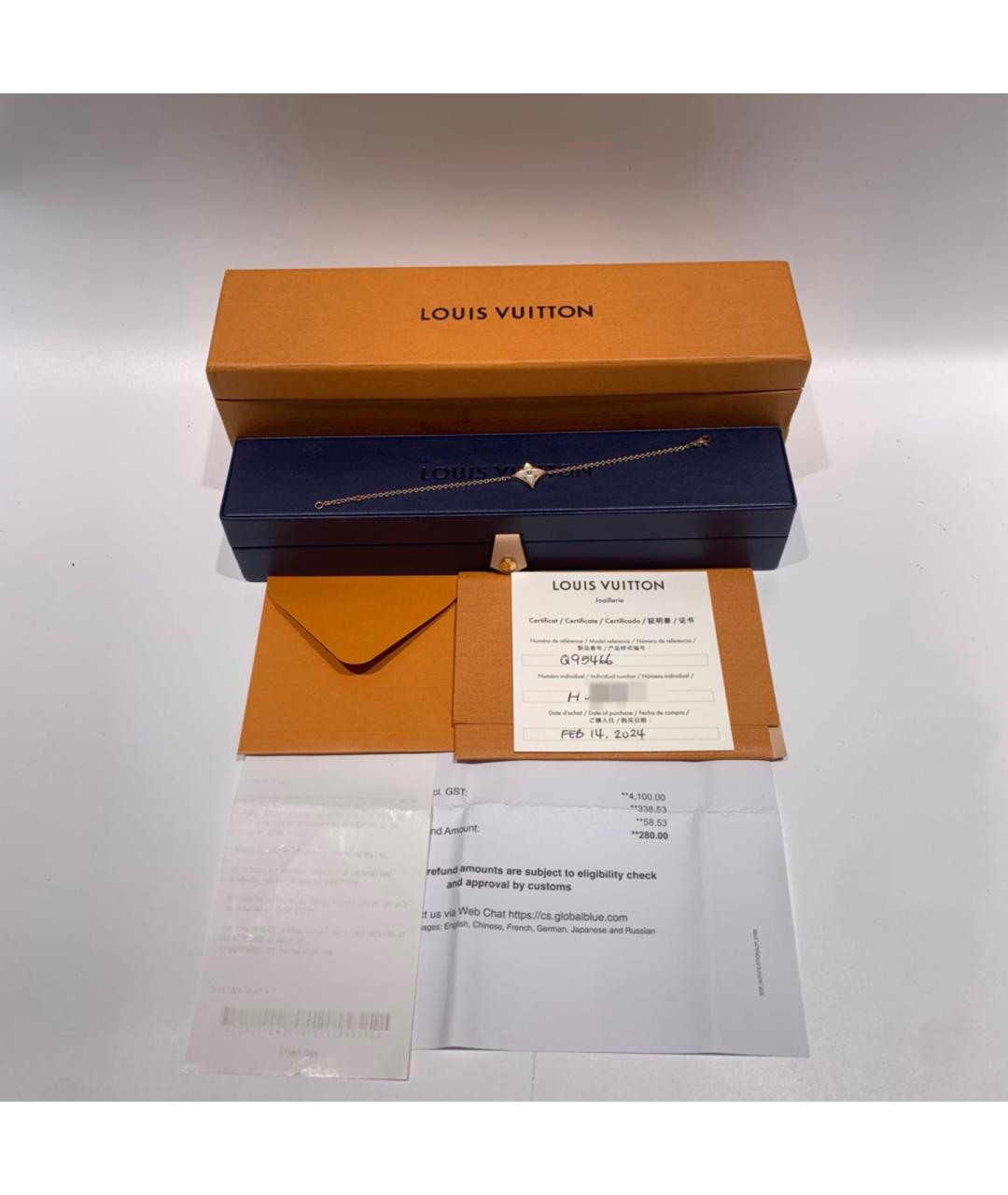 LOUIS VUITTON Золотой браслет из розового золота, фото 4