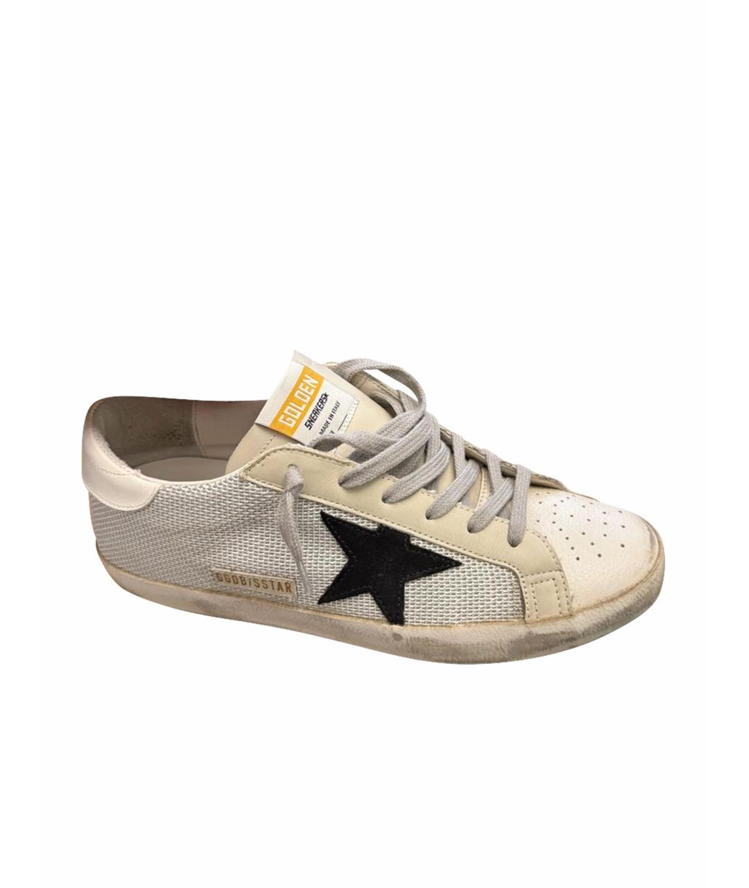 GOLDEN GOOSE Белые кожаные кеды, фото 1