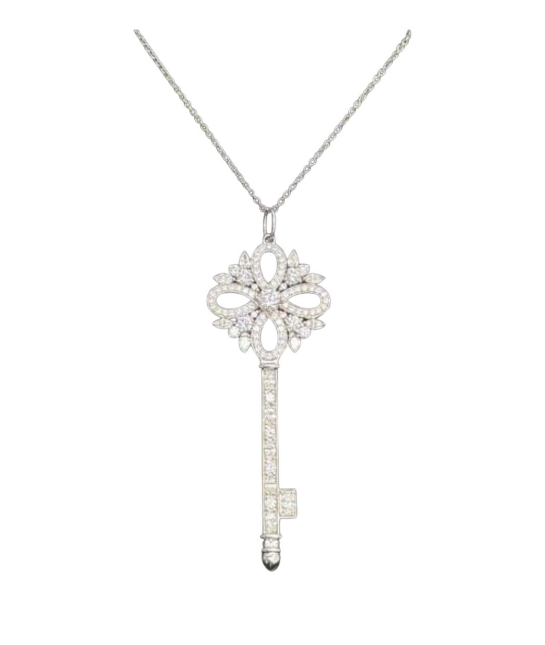 TIFFANY&CO Серебряное платиновое колье, фото 1