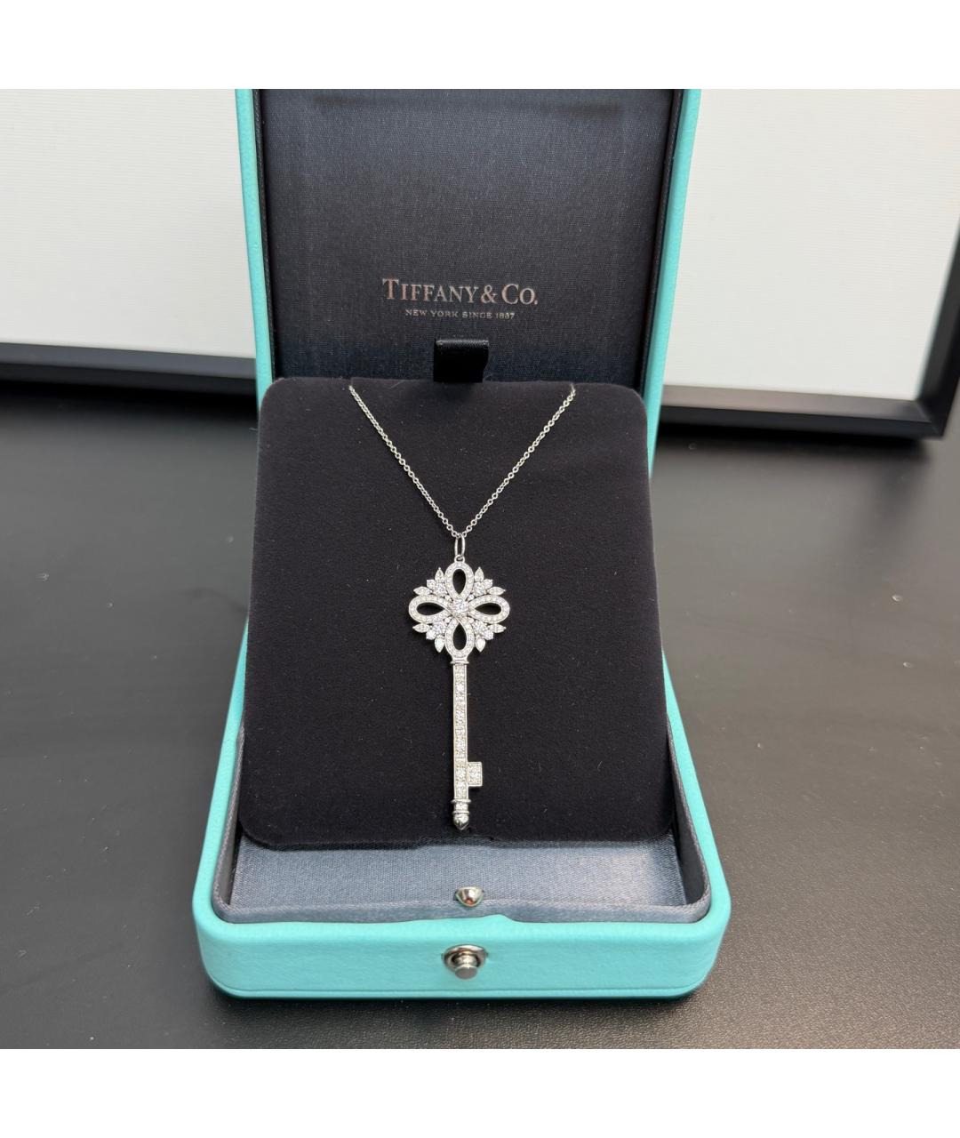 TIFFANY&CO Серебряное платиновое колье, фото 4