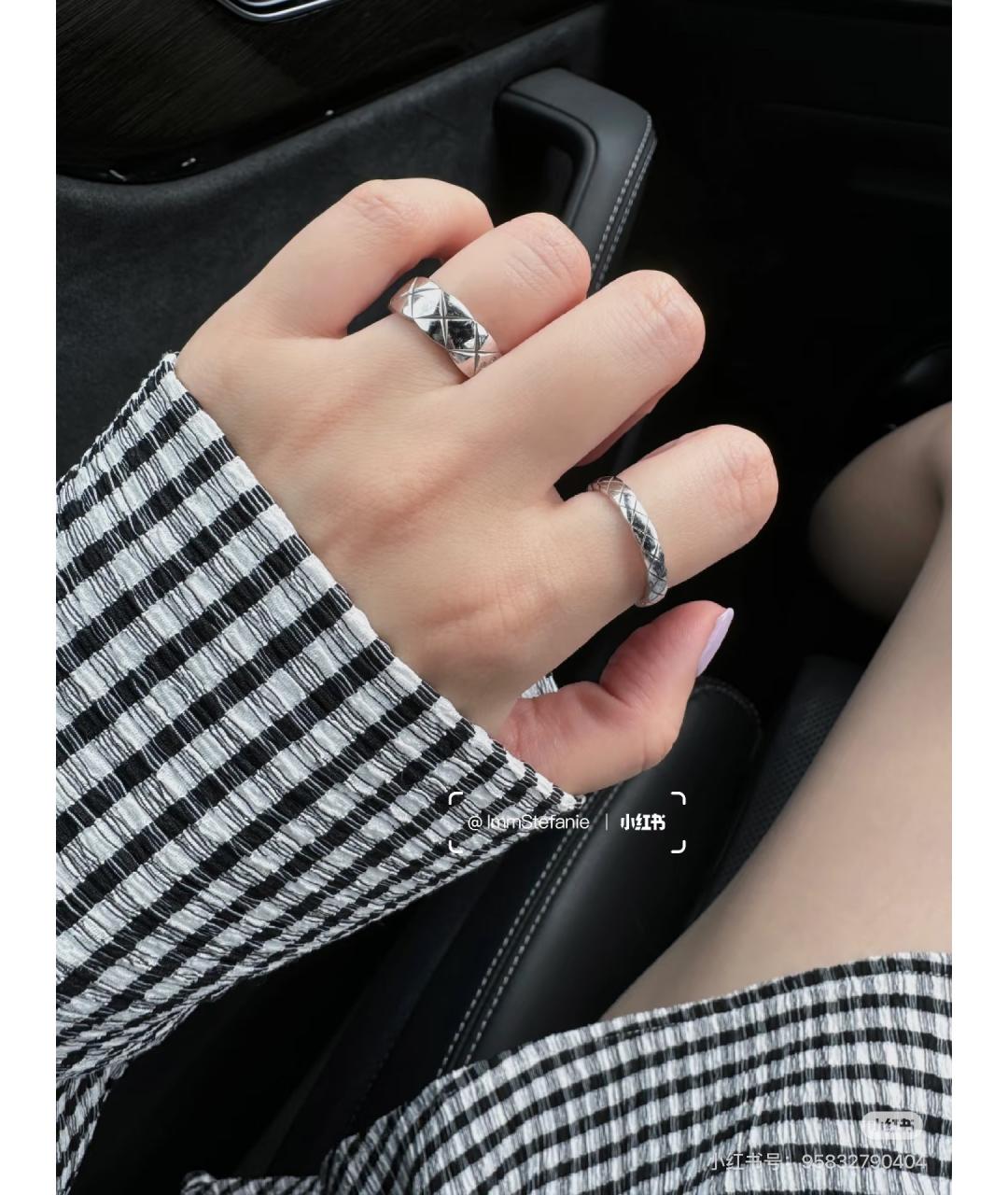CHANEL Серебряное кольцо из белого золота, фото 5