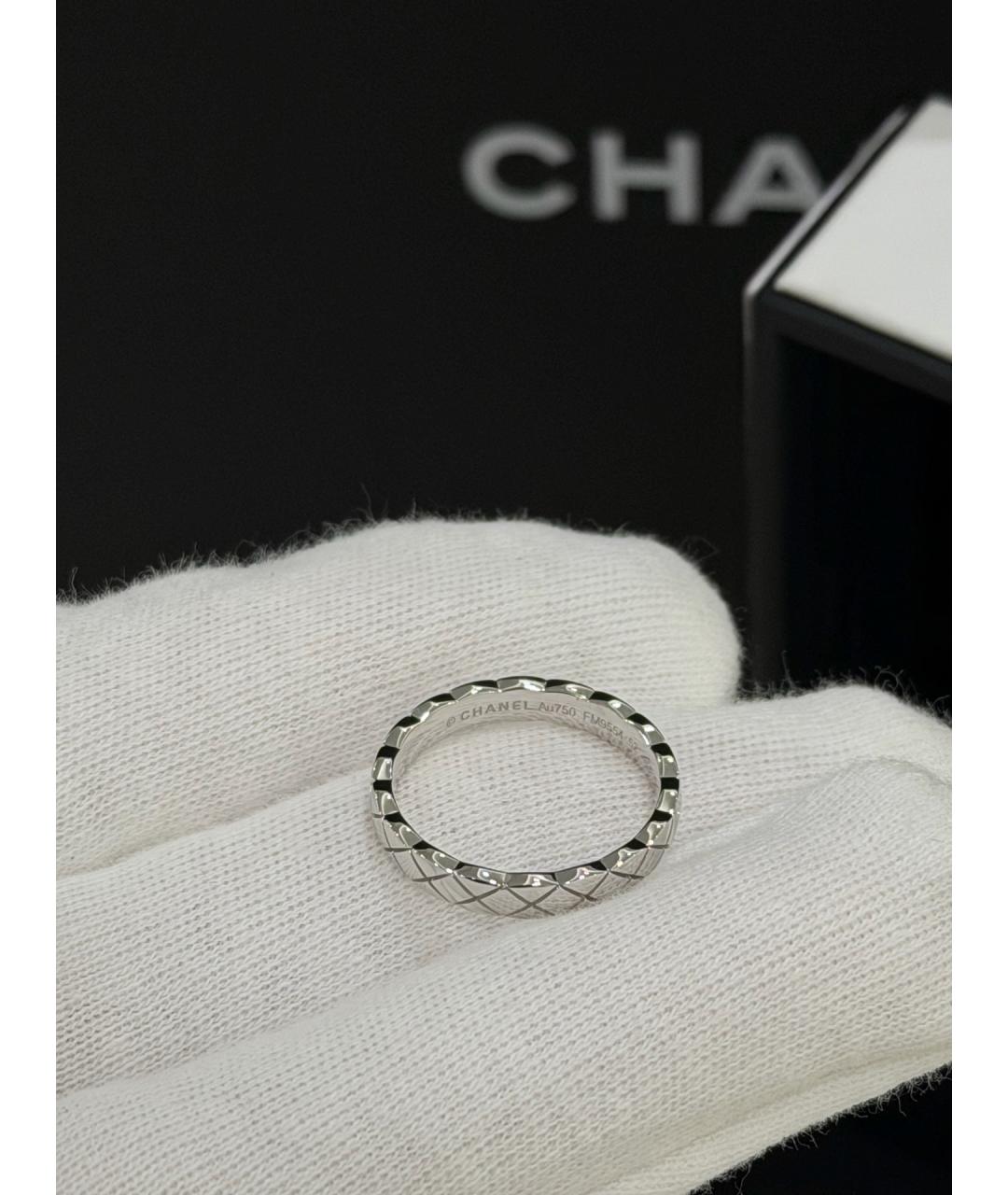 CHANEL Серебряное кольцо из белого золота, фото 4