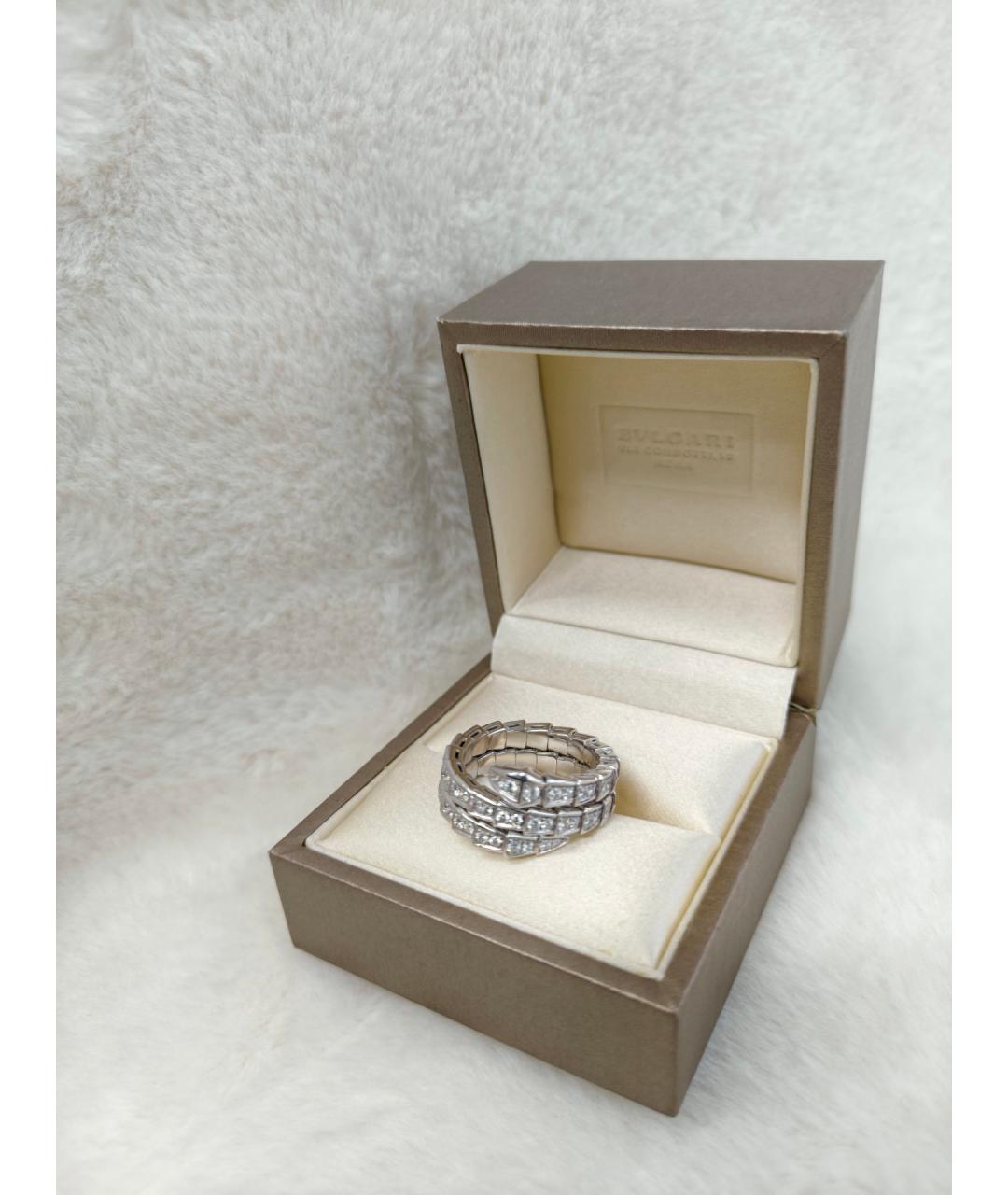 BVLGARI Серебряное кольцо из белого золота, фото 3