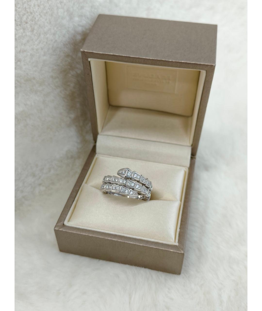 BVLGARI Серебряное кольцо из белого золота, фото 5