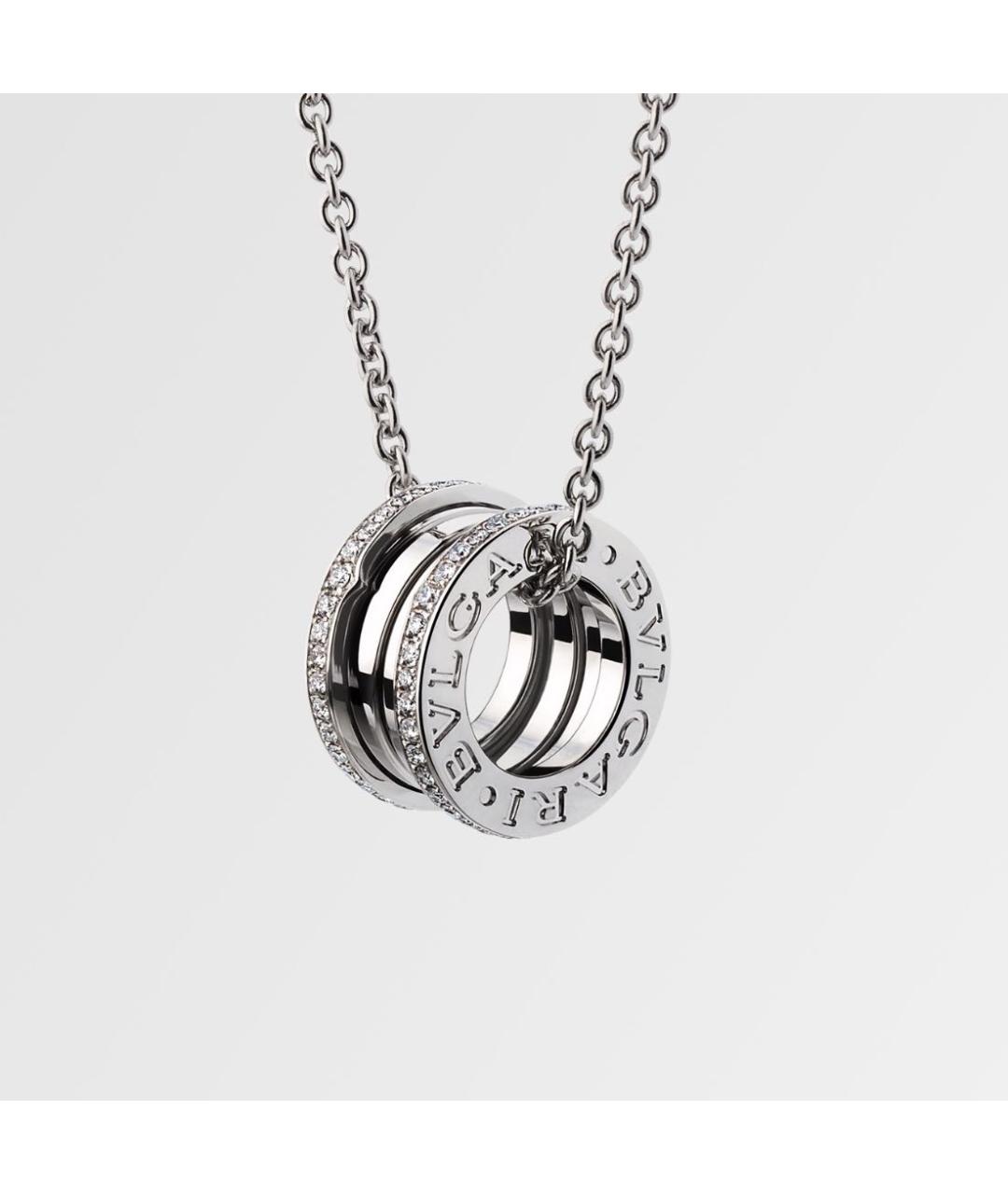 BVLGARI Белое колье из белого золота, фото 9