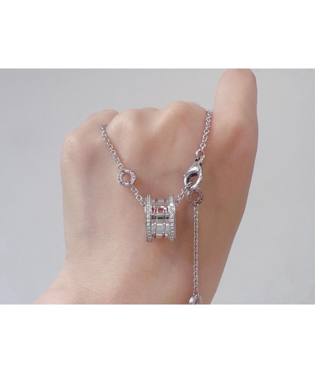 BVLGARI Белое колье из белого золота, фото 3