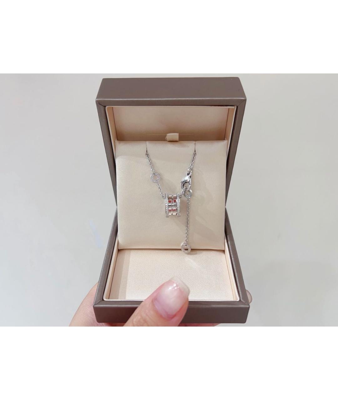 BVLGARI Белое колье из белого золота, фото 2