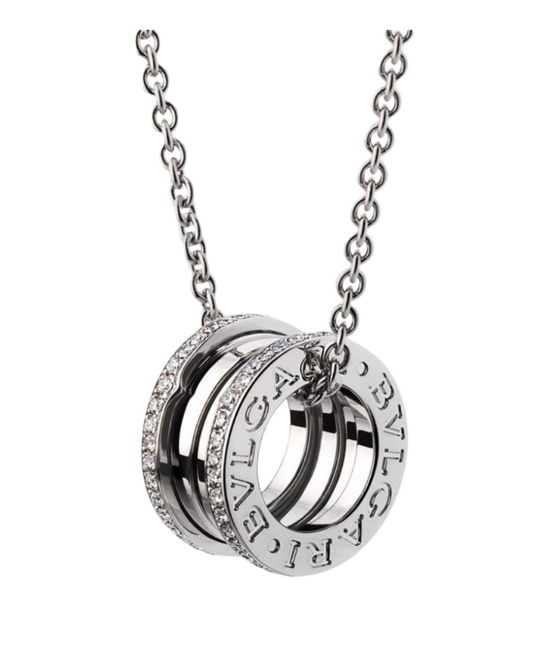 BVLGARI Белое колье из белого золота, фото 1