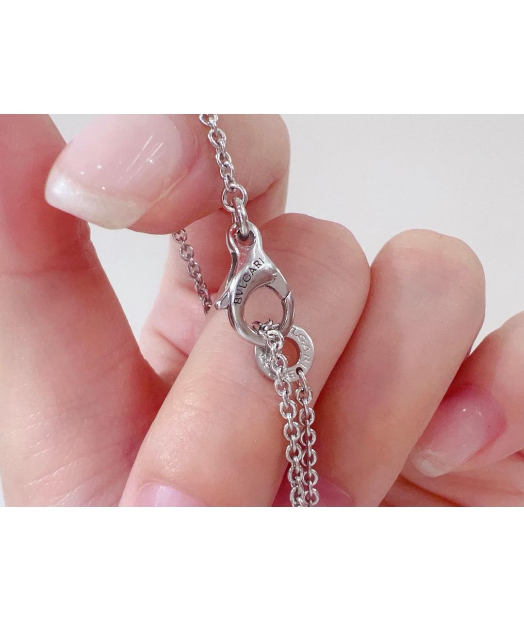 BVLGARI Белое колье из белого золота, фото 7