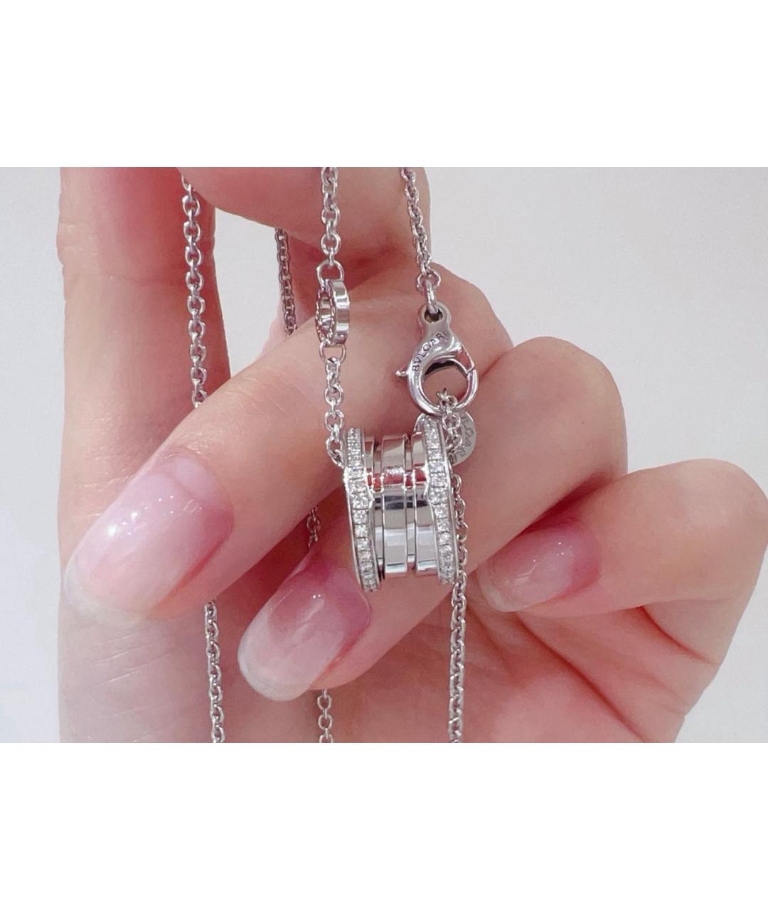 BVLGARI Белое колье из белого золота, фото 4