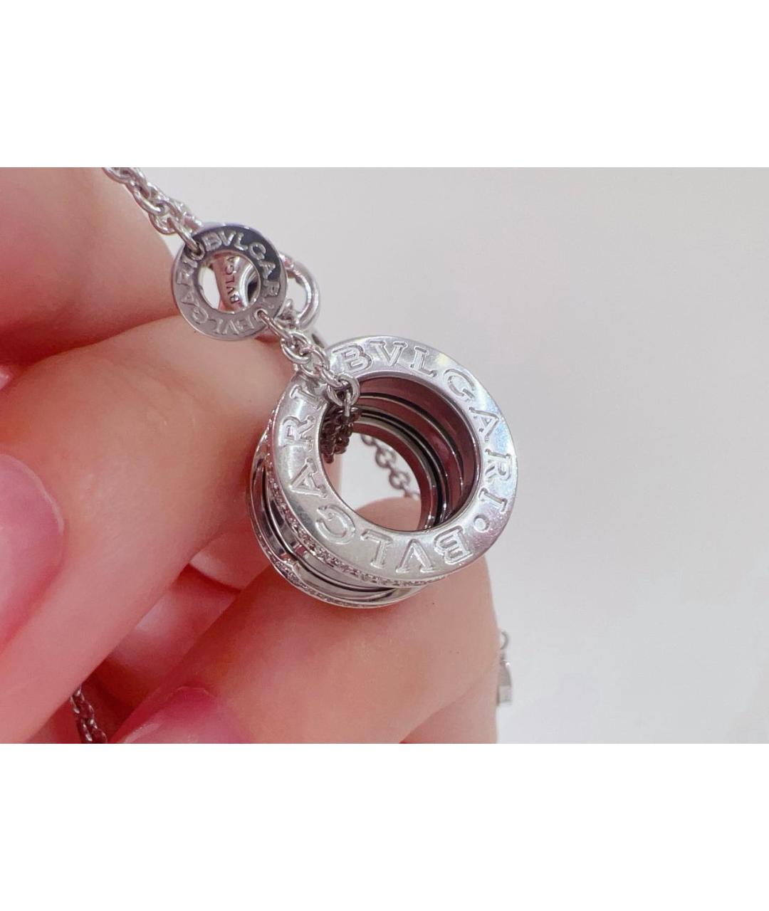 BVLGARI Белое колье из белого золота, фото 5