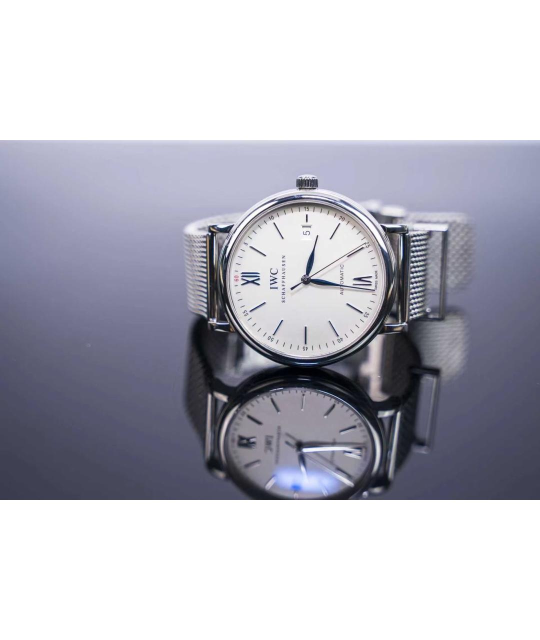 IWC Schaffhausen Серебряные часы, фото 4