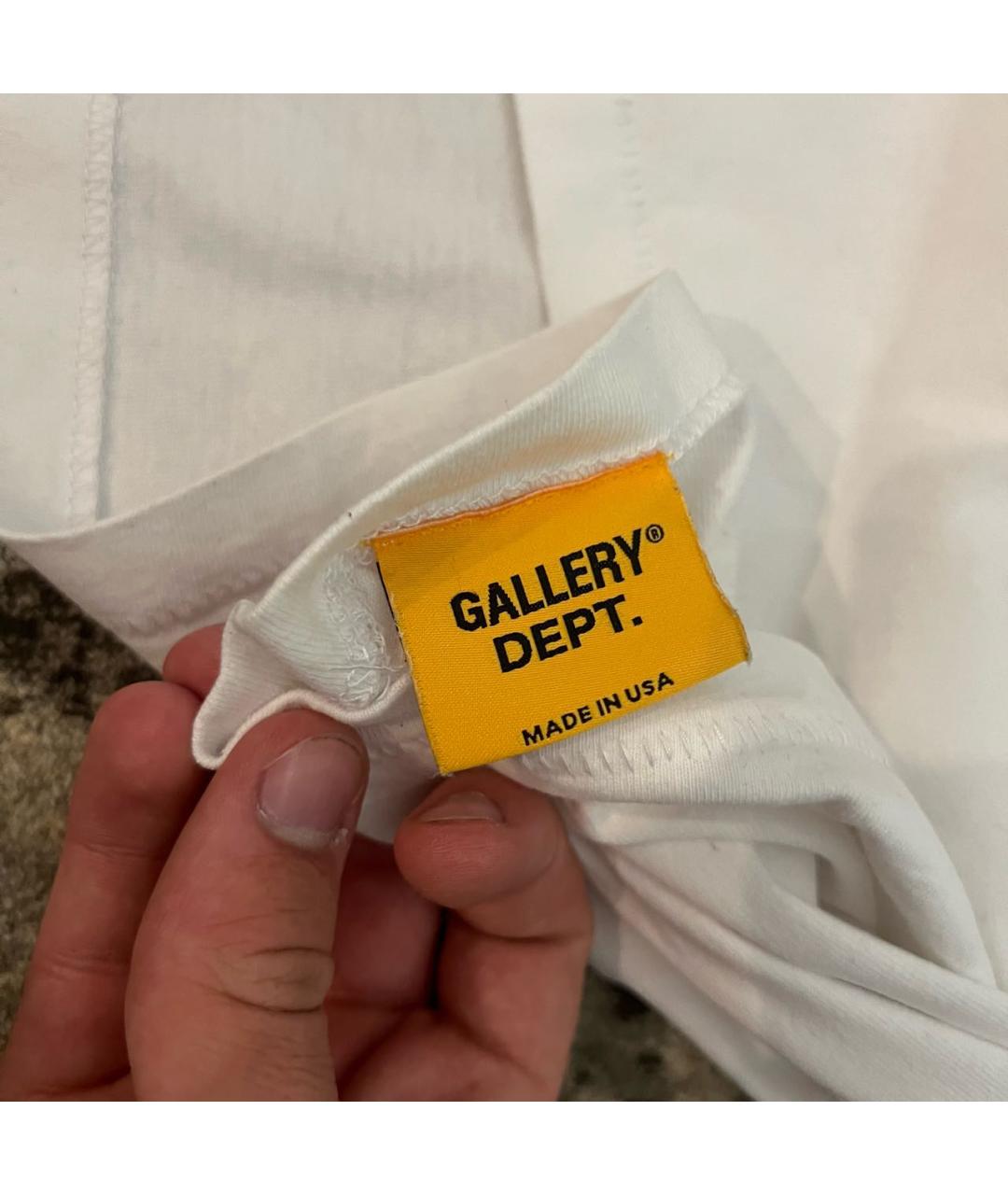 Gallery Dept Белая хлопковая футболка, фото 5