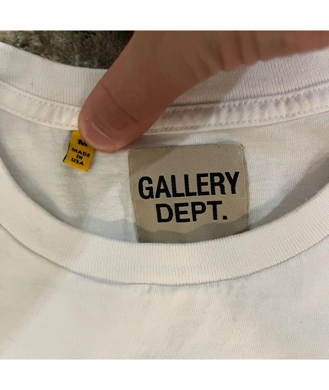 Gallery Dept Белая хлопковая футболка, фото 3