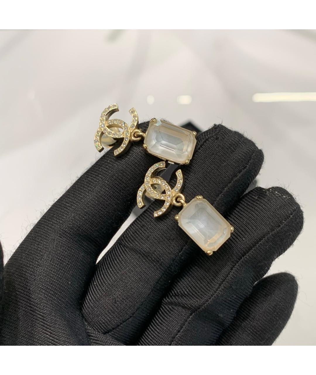 CHANEL Золотые серьги, фото 4