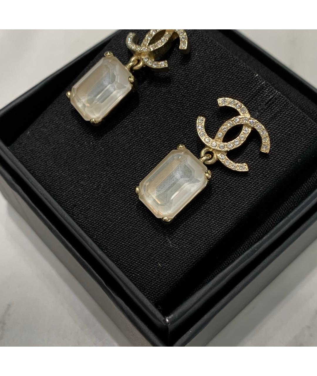 CHANEL Золотые серьги, фото 3
