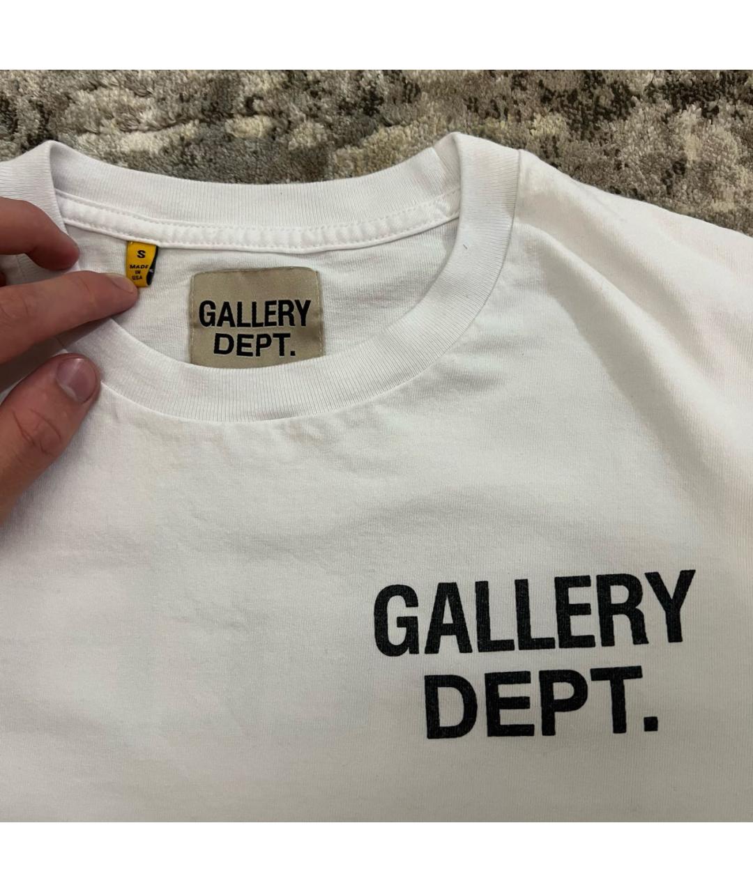 Gallery Dept Белая хлопковая футболка, фото 3