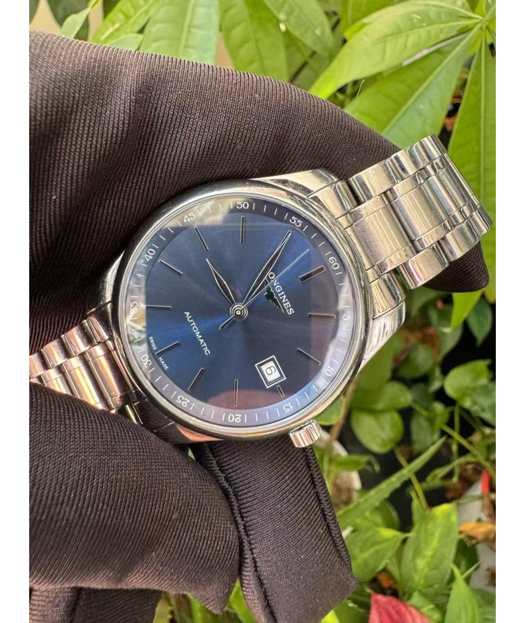 LONGINES Синие часы, фото 4