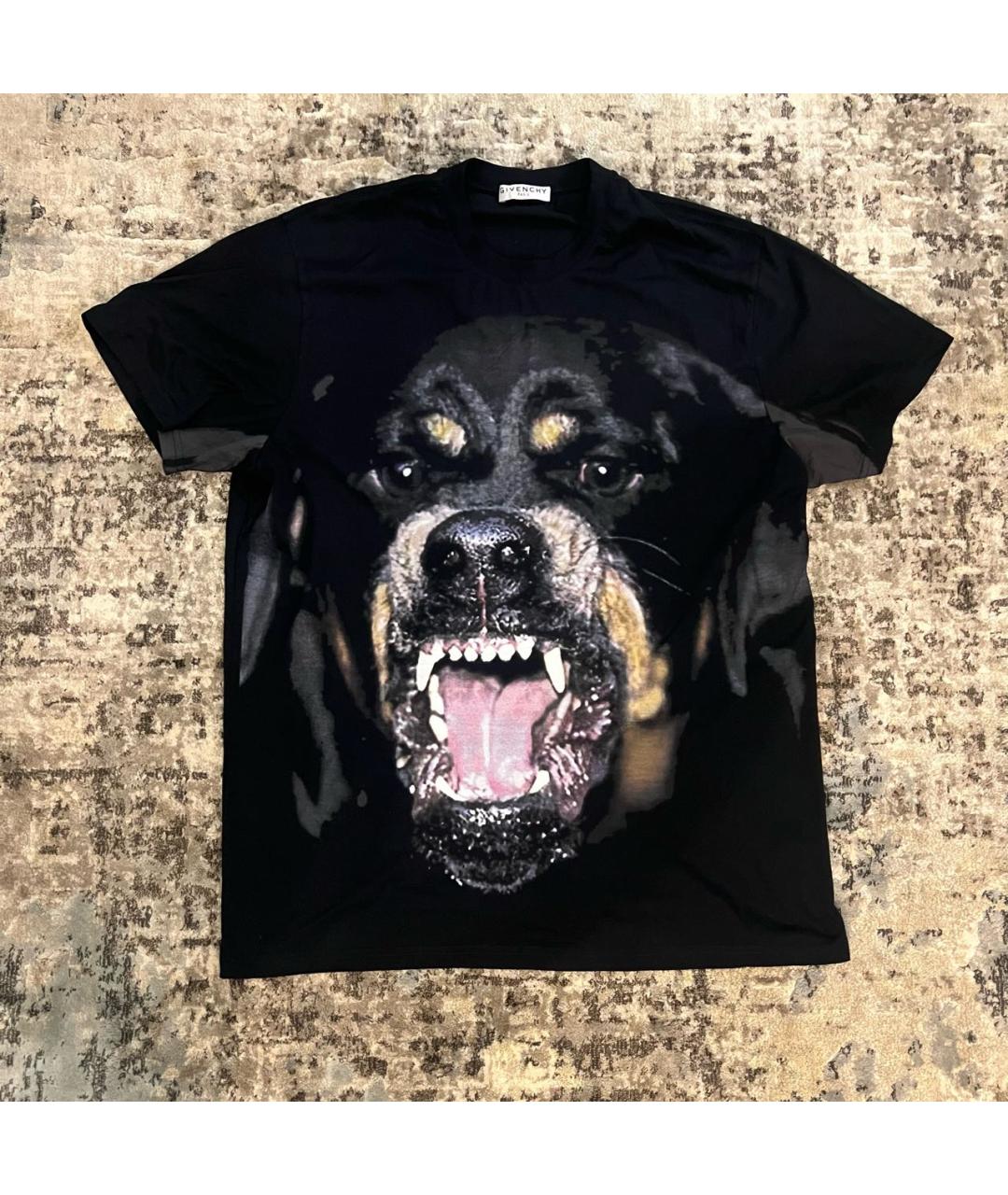 GIVENCHY Черная хлопковая футболка, фото 7