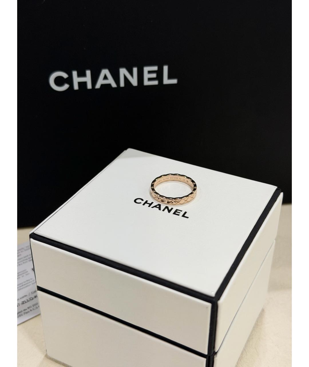 CHANEL Золотое кольцо из розового золота, фото 6