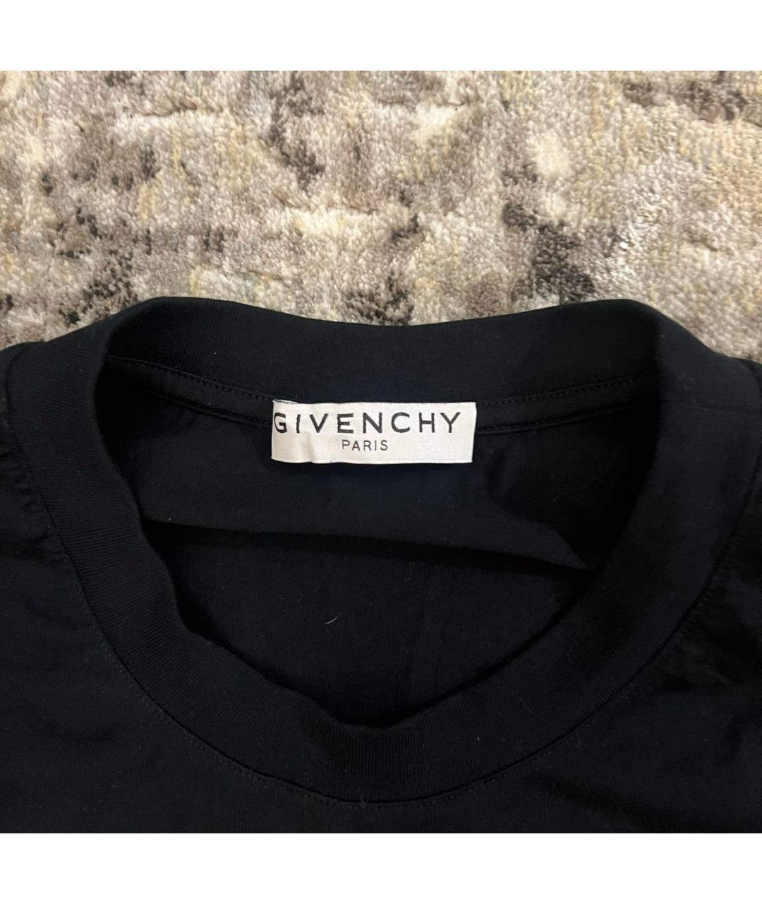 GIVENCHY Черная хлопковая футболка, фото 3
