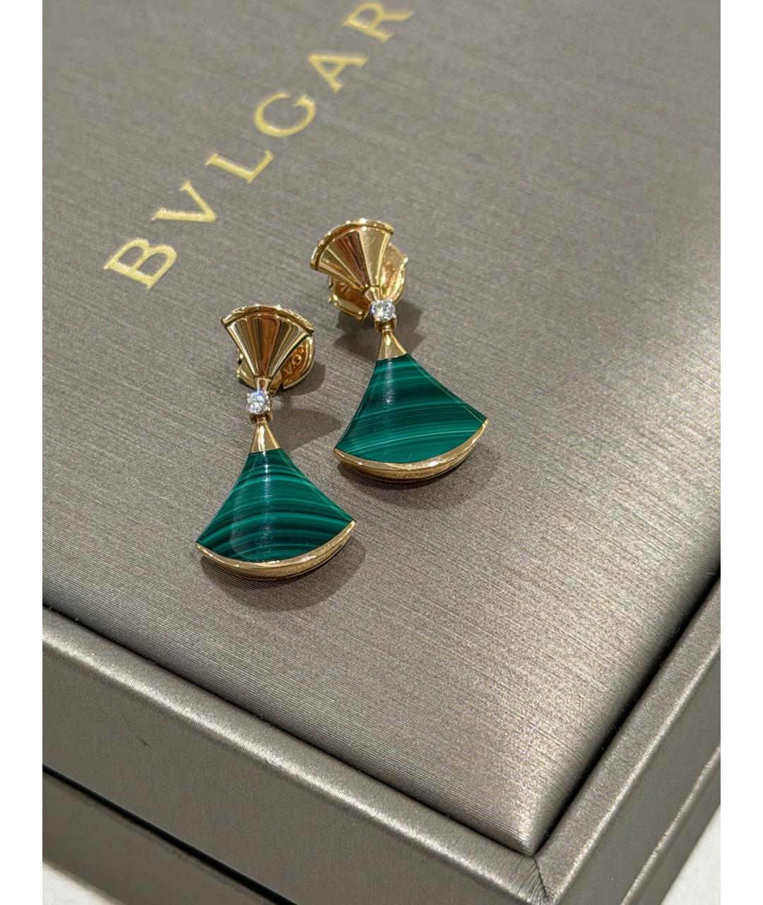 BVLGARI Золотые серьги из розового золота, фото 2