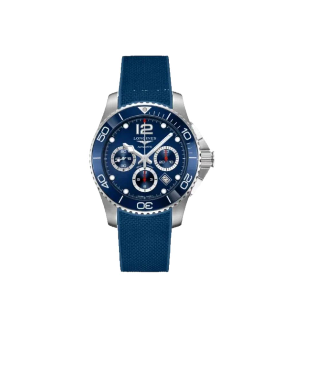 LONGINES Синие стальные часы, фото 1