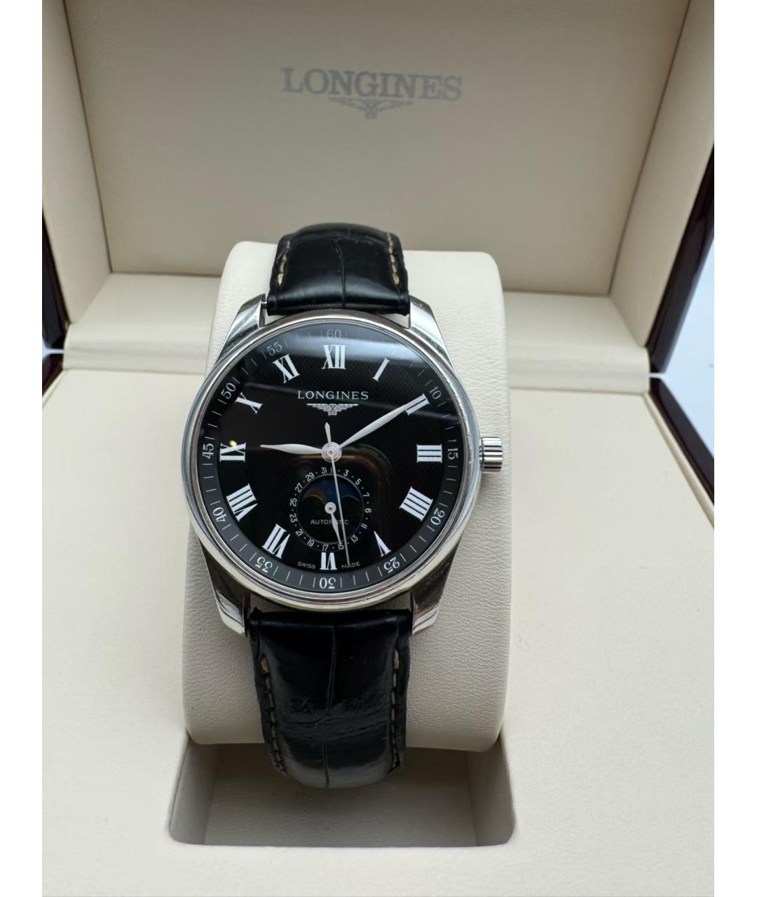 LONGINES Черные часы, фото 2