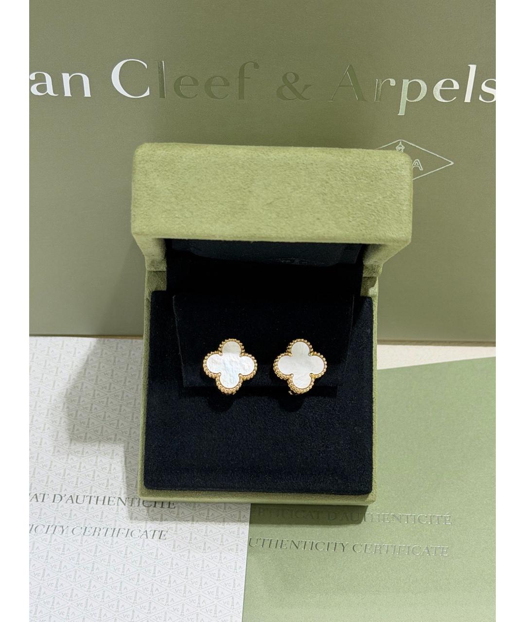 VAN CLEEF & ARPELS Золотые серьги из желтого золота, фото 2