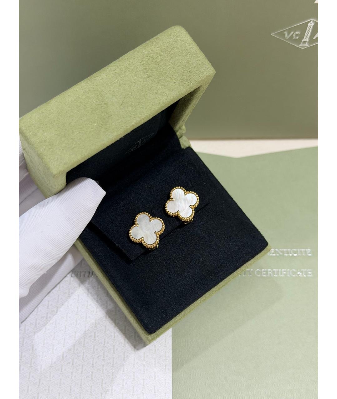 VAN CLEEF & ARPELS Золотые серьги из желтого золота, фото 6