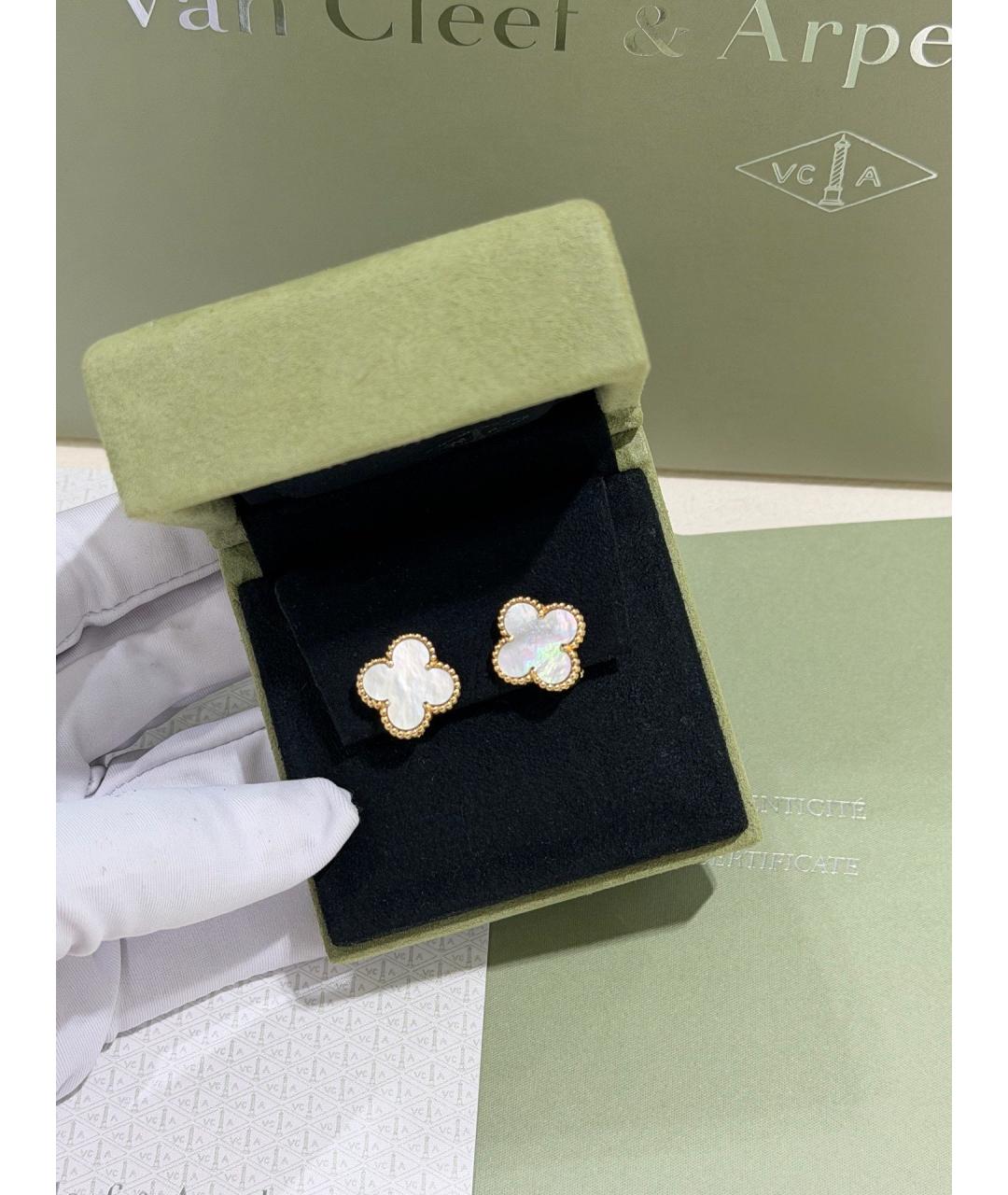 VAN CLEEF & ARPELS Золотые серьги из желтого золота, фото 4