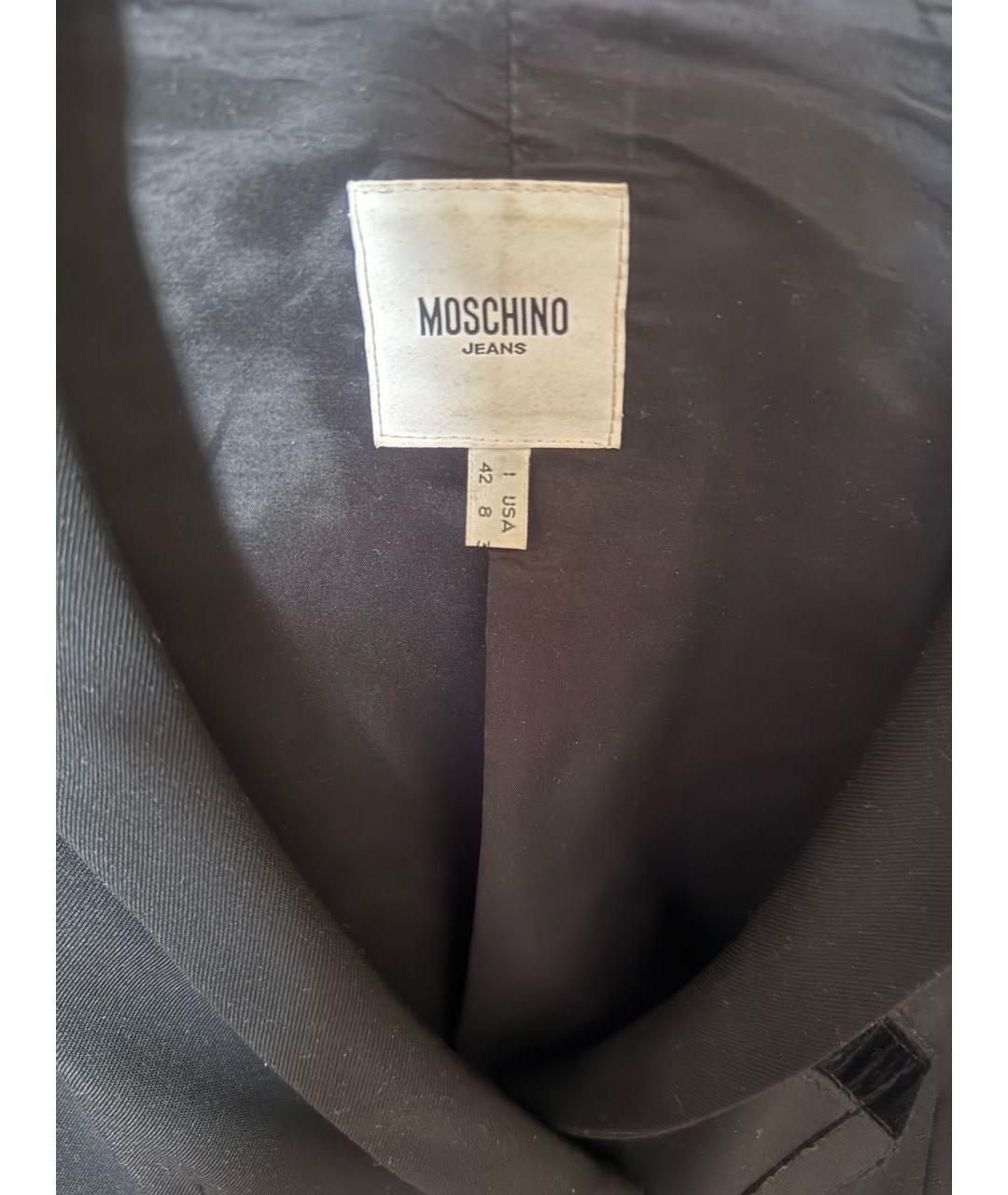 MOSCHINO Черный шерстяной костюм с юбками, фото 3